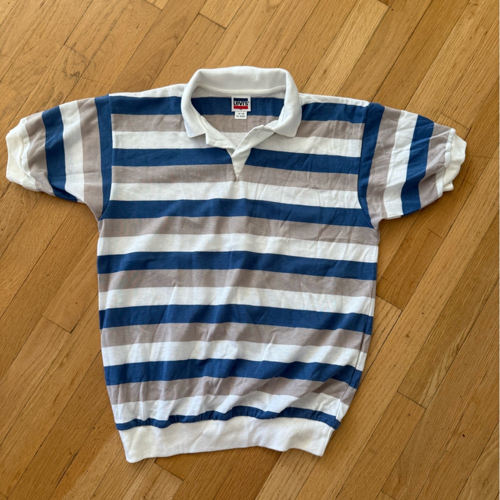 1970s Vintage Levis Collared Rugby Top